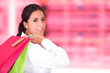 business woman shopping