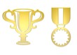 pokal und medaille
