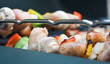 bbq food and chrome rail bbq food and chrome rail