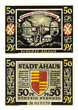 stadt ahaus 50 pfennig banknote