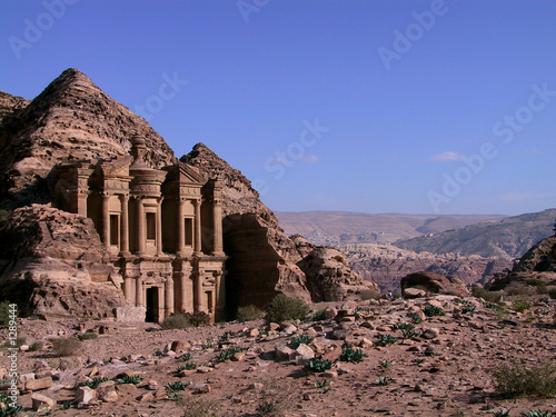 monastère, petra, jordanie