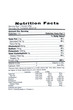 nutriton facts label