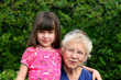 girl with grandmother
