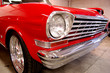 red classic car