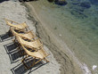 deck chair in beach deck chair in beach