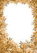 grunge leaves border