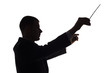 silhouette of conductor