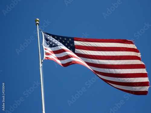 Photo: american flag in wind american flag in wind