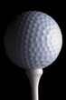 golf ball and tee