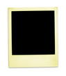 aged yellow polaroid (clipping paths included)