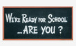 school blackboard sign