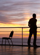 man and chair black silhouette