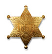 sheriff badge with path