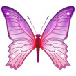 papillon rose