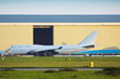 plane at hangar