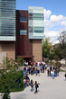 students chatting outdoors students chatting outdoors