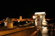 chain bridge, over night danube