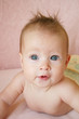 baby girl with hair do