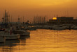 sunset in port of santa pola sunset in port of santa pola