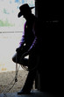 cowboy in profile