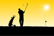Illustration: golf trolley golf trolley