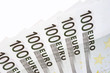 einhundert euro scheine aufgefächert