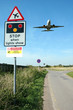 Foto: sign and low flying plane sign and low flying plane