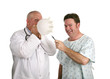 doctor clowning around