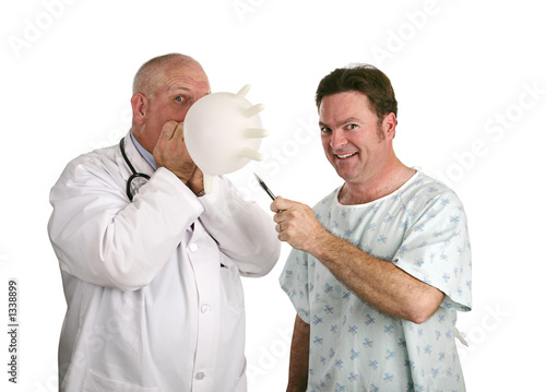 Photo: doctor clowning around doctor clowning around