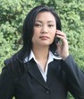 business woman on phone