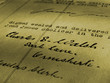 old signed business contract