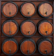 wine barrels stand
