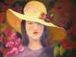 Illustration: blumenmädchen blumenmädchen