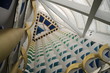 upward view of lobby in burj al arab