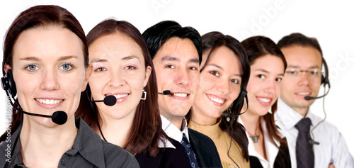 Foto: big customer service team big customer service team