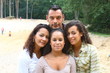multi cultural family close