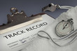 track record close-up