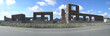 city hall construction site panorama
