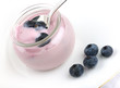 fresh fruit yogurt with blueberries fresh fruit yogurt with blueberries