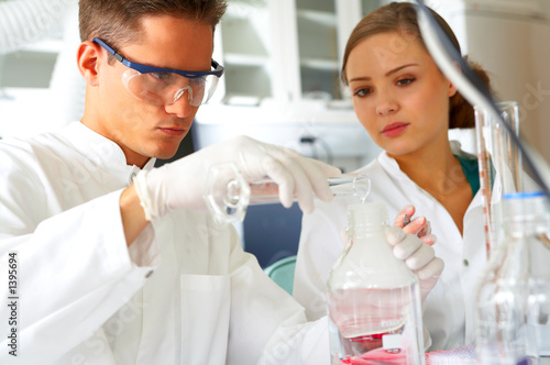 Photo: scientists working scientists working