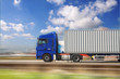 blue truck speed