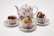afternoon tea with candy and chocolates