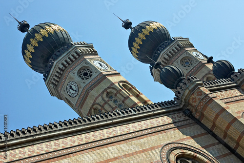 synagogue in budapest, hungary. synagogue in budapest, hungary.