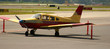 red and yellow plane