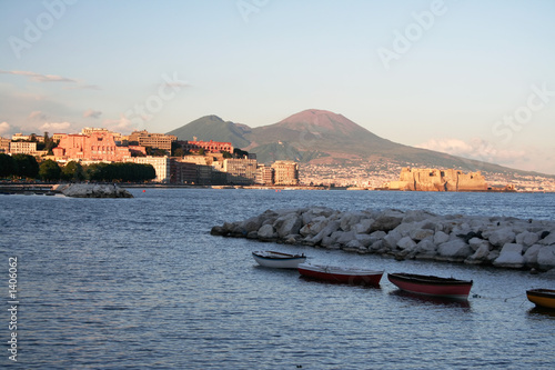 gulf of naples at sunset