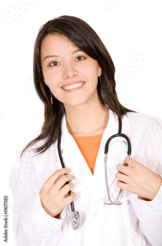 Photo: friendly female doctor friendly female doctor