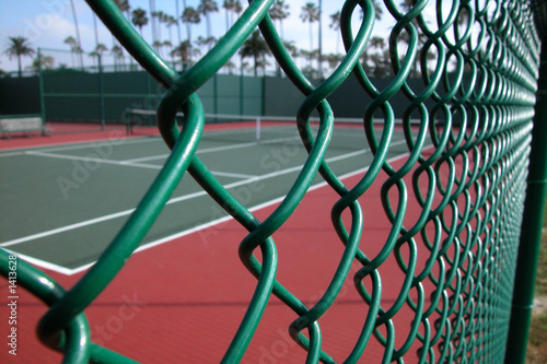 tennis court fence