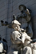 statue with birds