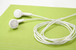 white headphones