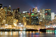 manhattan at night